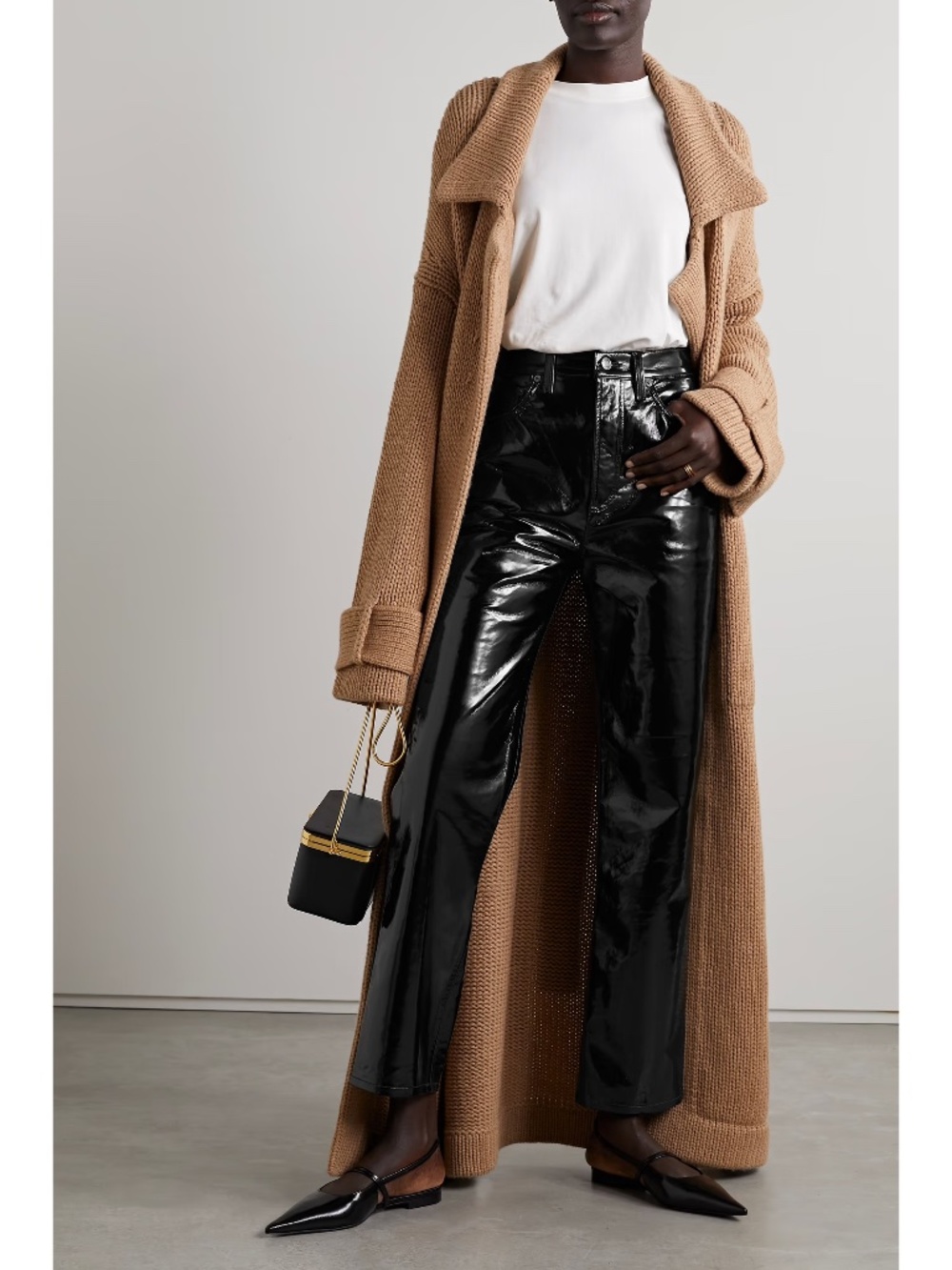 NWT AGOLDE Patent Leather Pants size 28